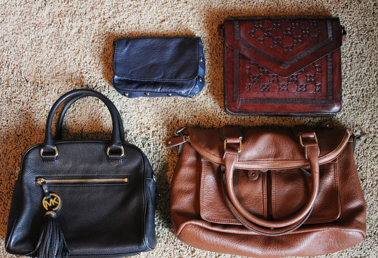 Tips for organizing purses